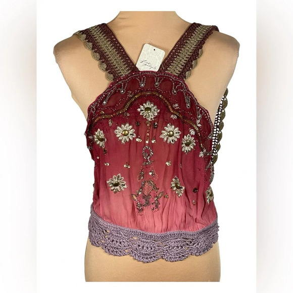 SOLD NWT Free People Hi There Halter Top Medium - Picture 4 of 16